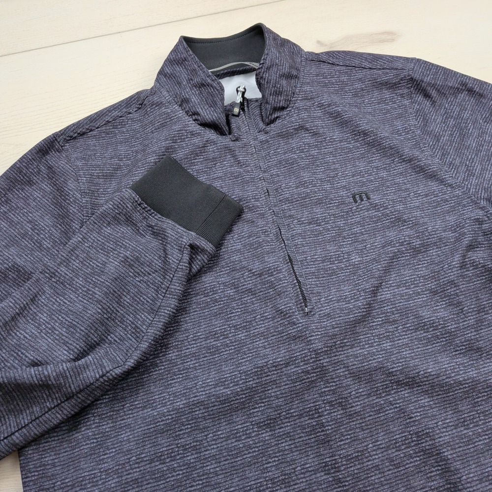 Travis Mathew 1/4 Zip Pullover Golf Jacket Mens Large Gray Performance  1MM153
